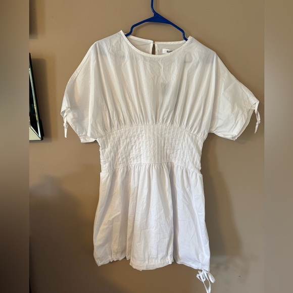 Dani Michelle X Misguided pleated waist bubble hem mini dress size 8 nwt - Picture 6 of 9